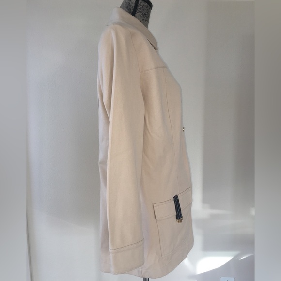 St. John Sport By Marie Gray Beige/Tan Blazer - Size Medium - Picture 3 of 15